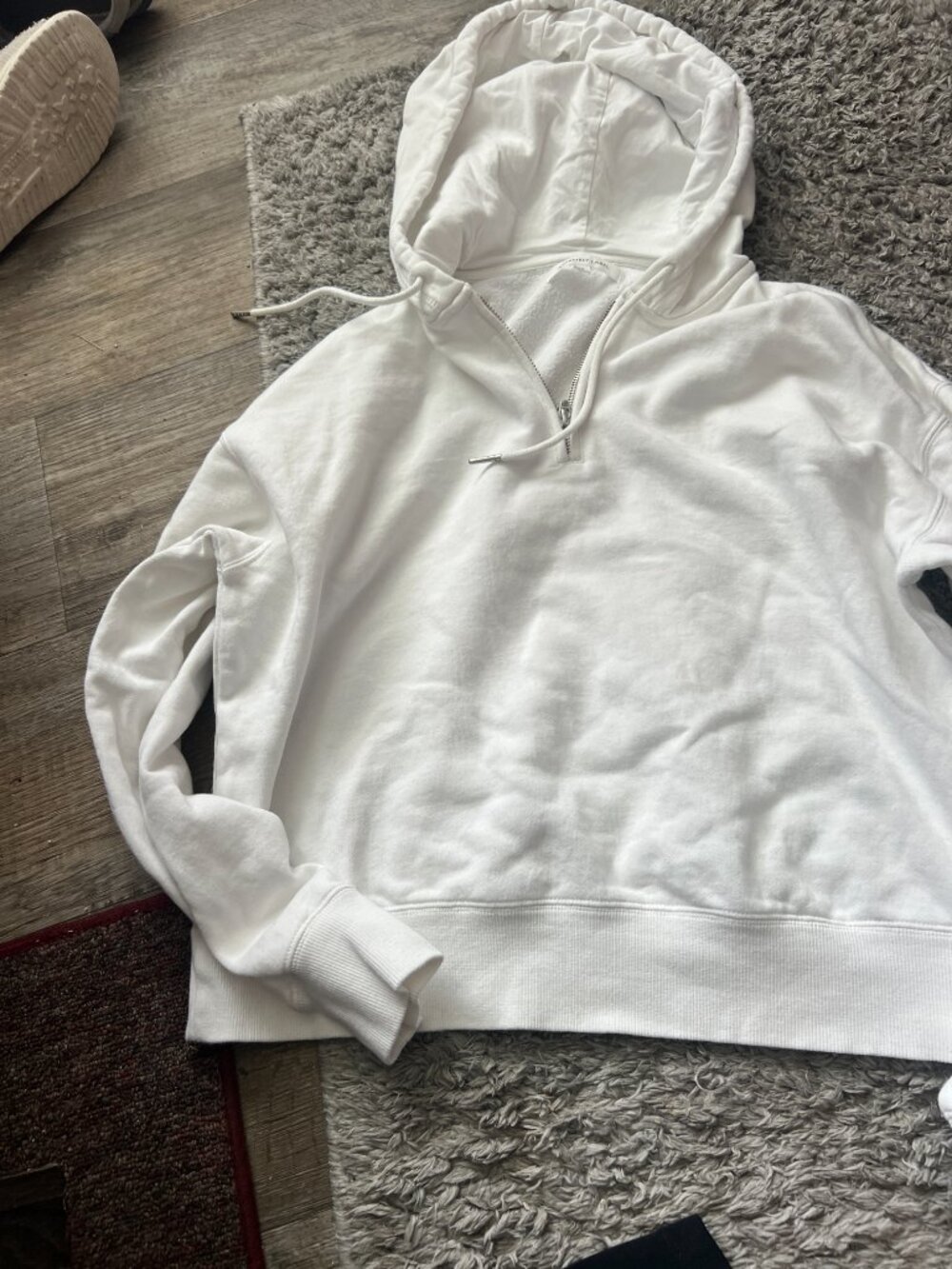 Assembly Label white hooded sweatshirt size XS - Picture 4 of 9